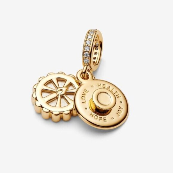 Pandora Happy Birthday Cake Dangle Charm - Picture 4 of 6